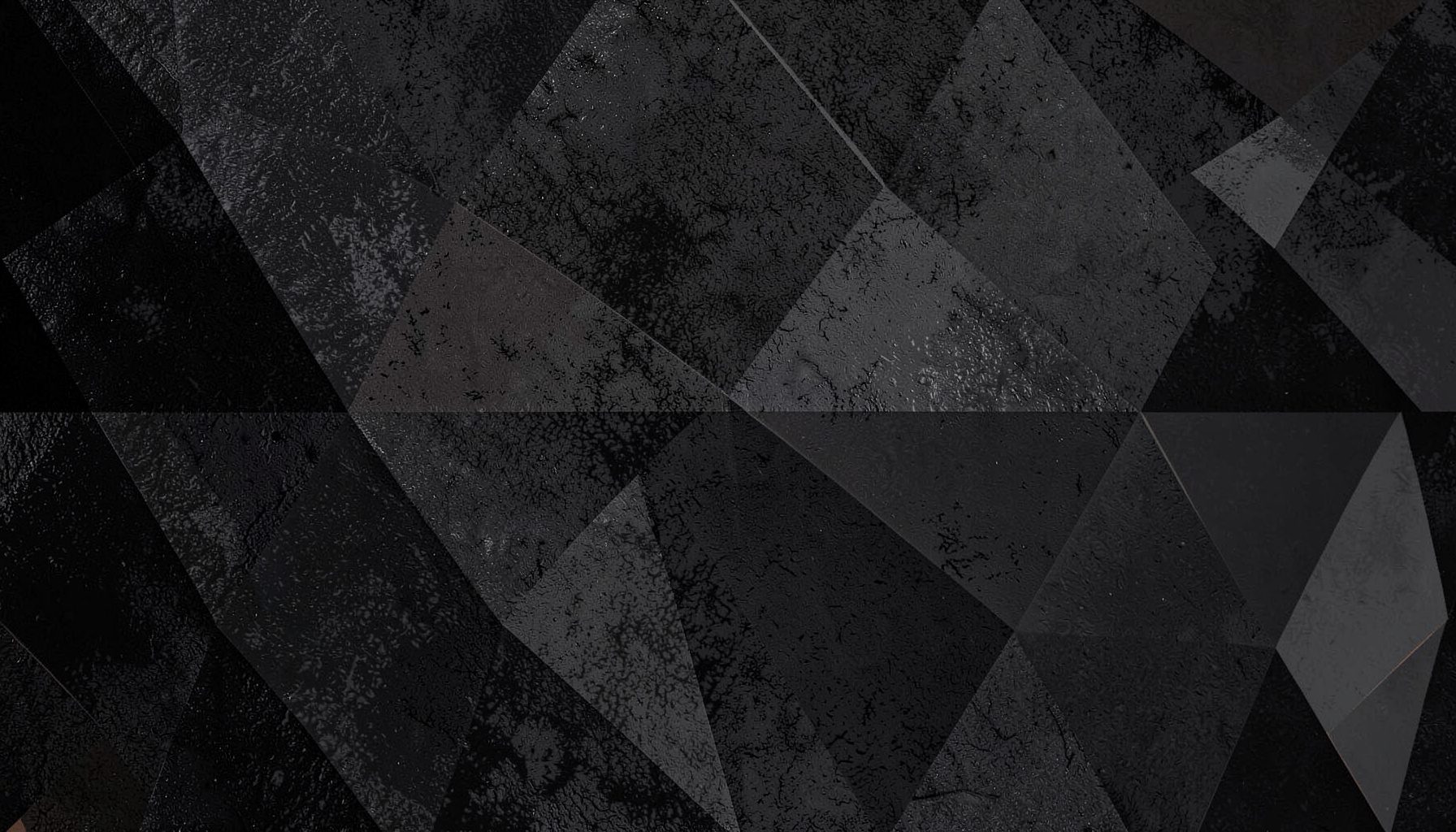 Striscia decorativa scura con texture granulosa, toni nero carbone e grigio antracite, effetto cinematografico